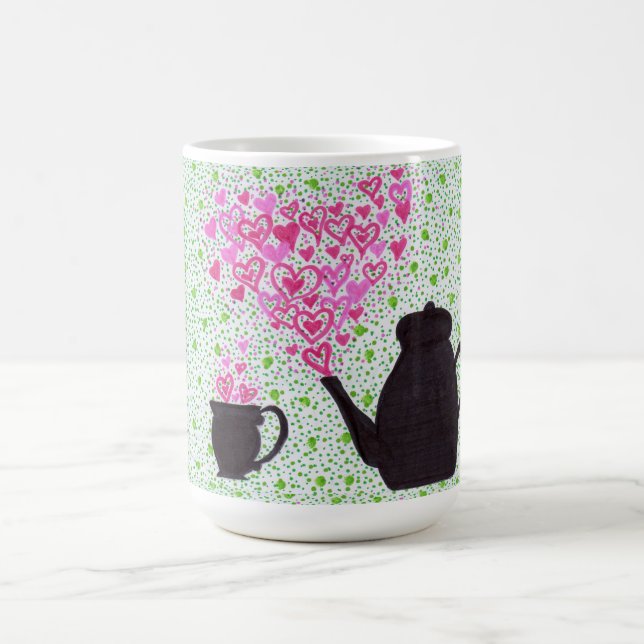 Taza De Café Mug - Té y corazón (Centro)
