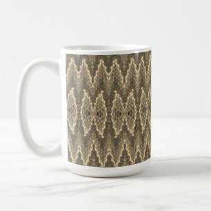 Taza De Café Mug - Tejido en gris-verde