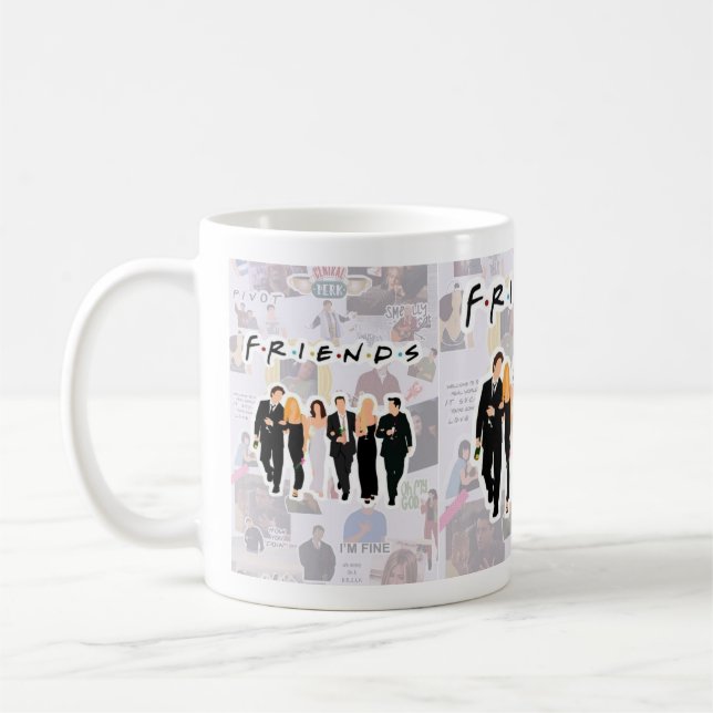 Taza De Café Mug tema de amigos de Anime (Izquierda)