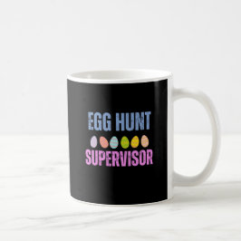 Taza De Café Mug temática de Pascua, supervisor de caza de huev