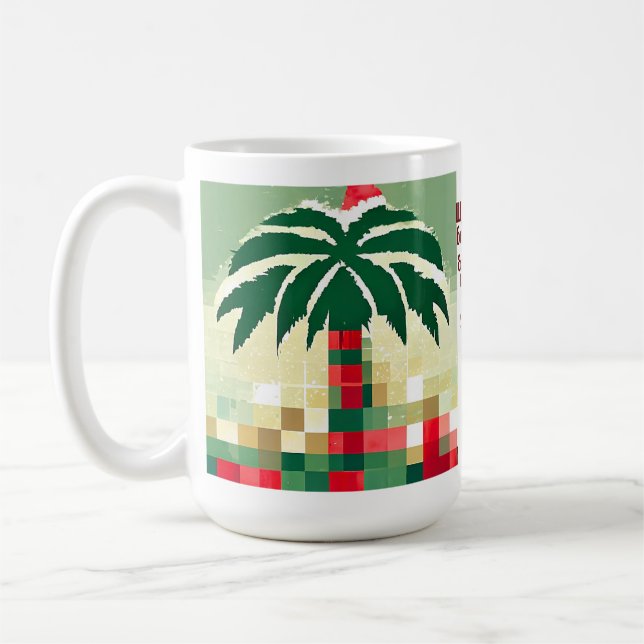 Taza De Café Mug Template con tus imágenes y tu saludo (Izquierda)