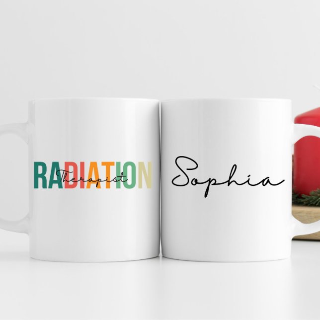 Taza De Café Mug Terapista de Radiación Personalizada (Subido por el creador)