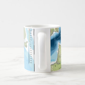 Taza De Café Mug topográfico de San Francisco - Norte