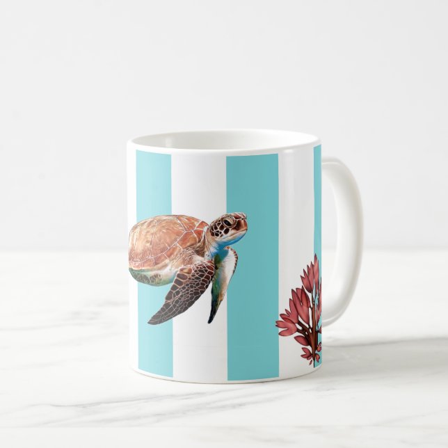 Taza De Café Mug - Tortuga marina (Anverso derecho)