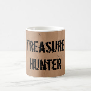 Taza De Café Mug: Treasure Hunter. MDetecting y Geocaching