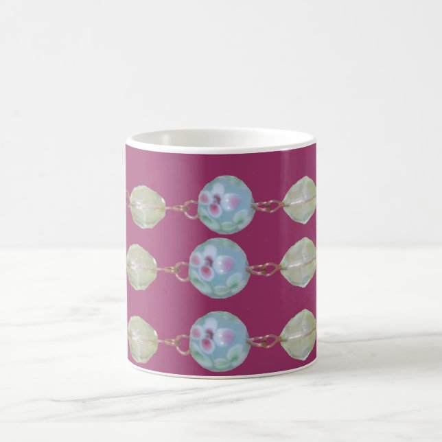 Taza De Café Mug - Tres cuentas en la cadena de cobre (Centro)