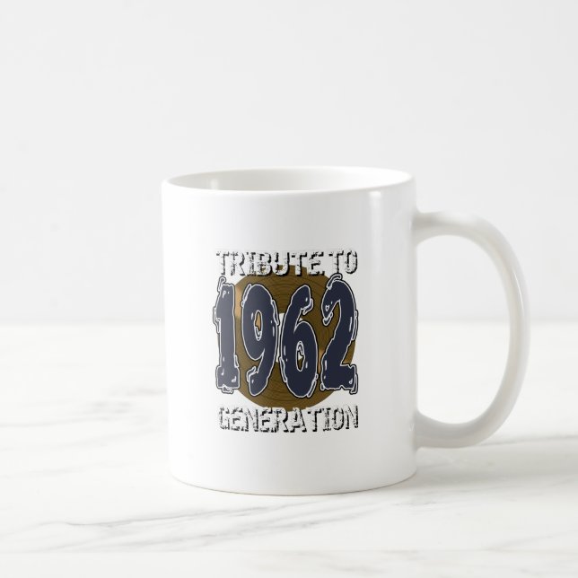 Taza De Café Mug Tribute to 1962 generation anniversaire (Derecha)