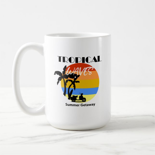 Taza De Café Mug Tropical (Izquierda)