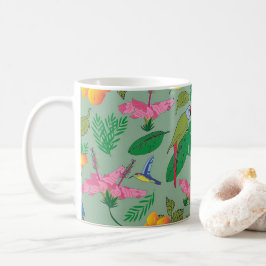 Taza De Café Mug Tropical Themed