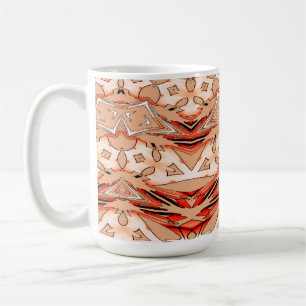 Taza De Café Mug, un diseño de patrón multicolor clásico sin fi