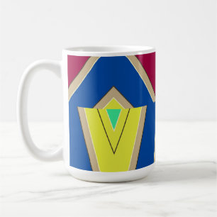 Taza De Café Mug, un diseño de patrón multicolor clásico sin fi