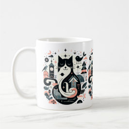Taza De Café Mug, un gato gracioso de Anime