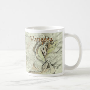 Taza De Café Mug Unicornio esquematizada