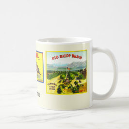 Taza De Café Mug - Upland CA - Etiquetas de la tasa de frutas