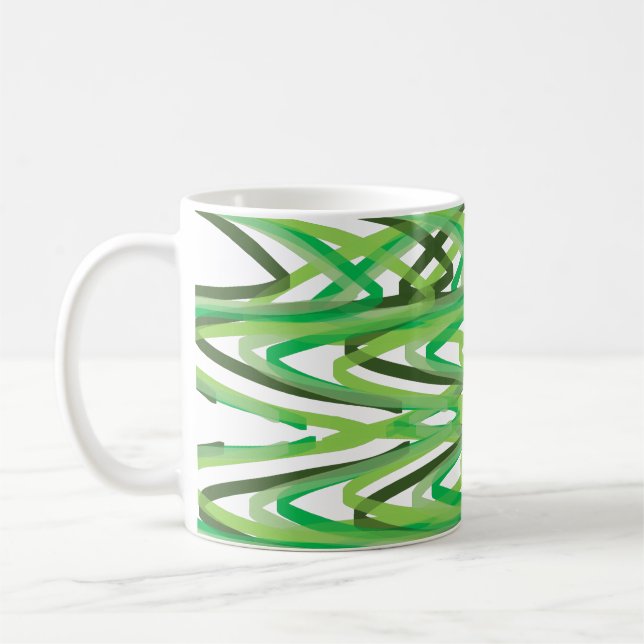 Taza De Café Mug verde espiral (Izquierda)