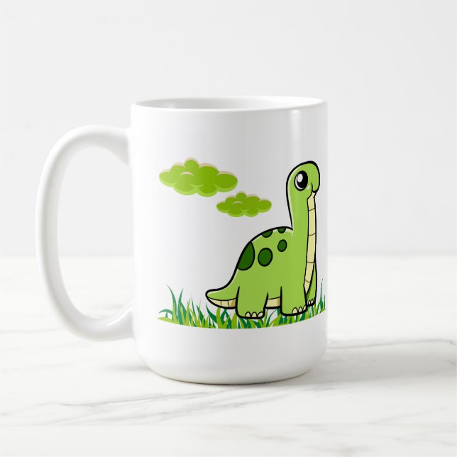 Taza De Café Mug vert  dinausore  (Izquierda)