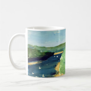 Taza De Café Mug Waterview Scene Arte Australiano