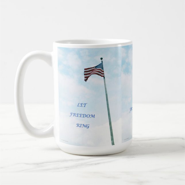 Taza De Café Mug with American Flag (Izquierda)