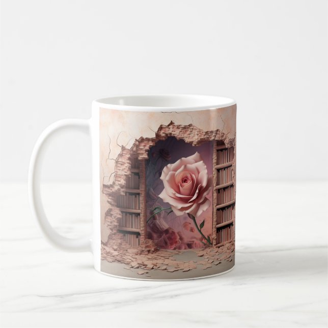 Taza De Café Mug with book design (Izquierda)