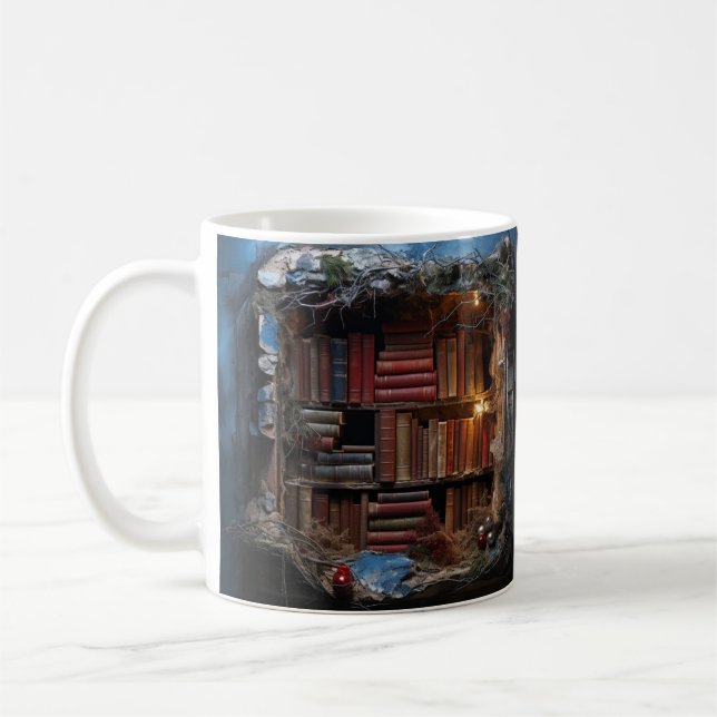 Taza De Café Mug with book design (Izquierda)
