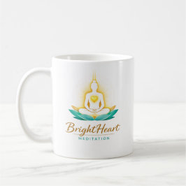 Taza De Café Mug with Female Brightheart Meditation logo