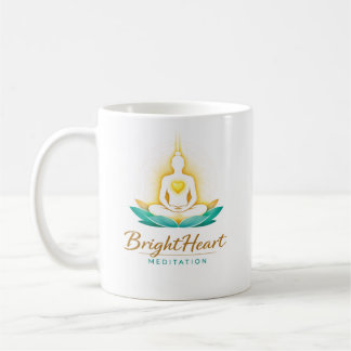 Taza De Café Mug with Female Brightheart Meditation logo