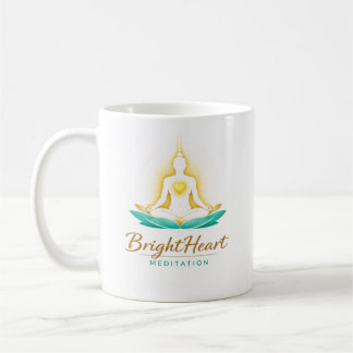 Taza De Café Mug with Female Brightheart Meditation logo