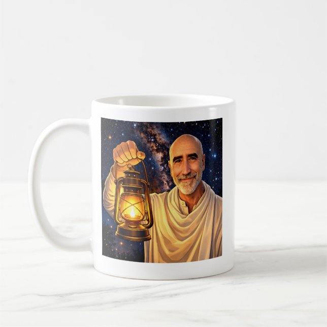Taza De Café Mug with Finnbarr holding lantern (Izquierda)