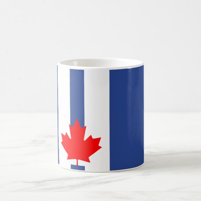 Taza De Café Mug with Flag of Toronto, Ontario (Centro)