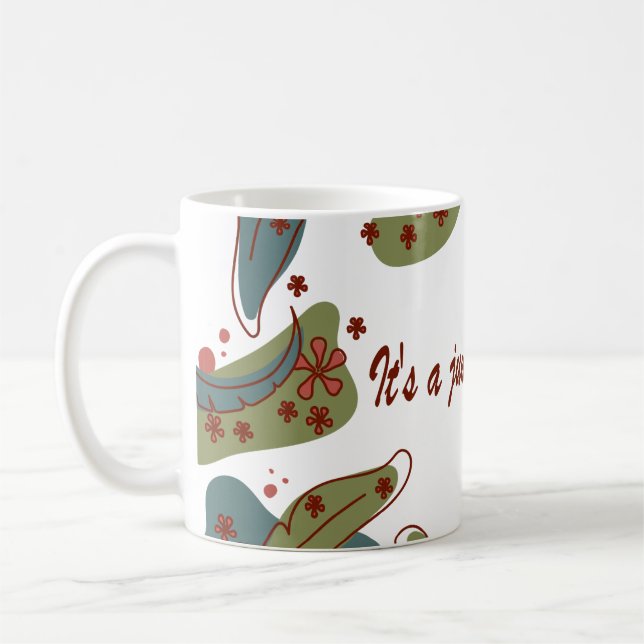 Taza De Café Mug with 'It's a jungle out there' design (Izquierda)