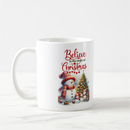 Taza De Café Mug with snowman Cree en la magia de los Navidades