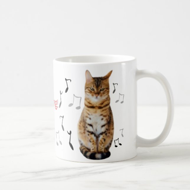 Taza De Café Mug with the Frustrated Cat (Derecha)