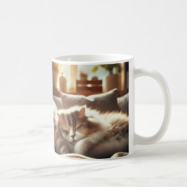 Taza De Café Mug with the Lazy Cat