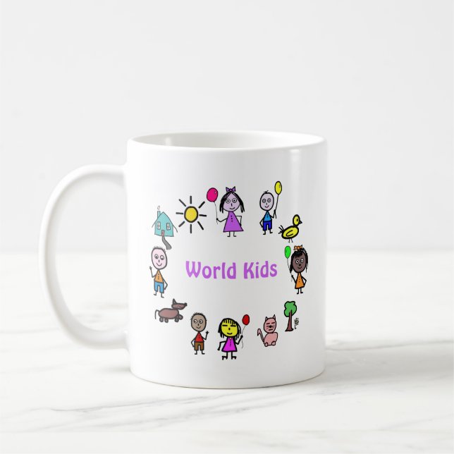 Taza De Café Mug World Kids (Izquierda)