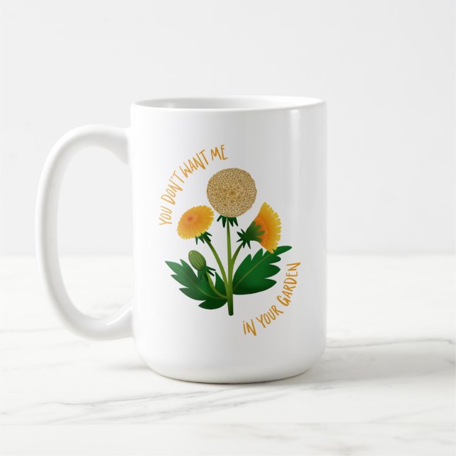 Taza De Café Mug You Don't Want Me In Your Garden (Izquierda)