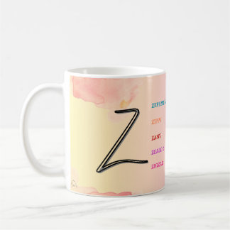Taza De Café Mug "Z" inicial (11 oz)
