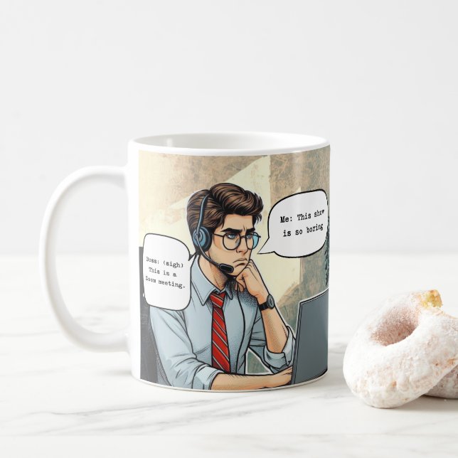 Taza De Café Mug 'Zoom Gloom' (Con donut)