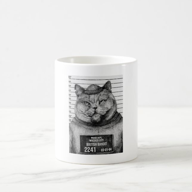 Taza De Café Mugabe de gato (Centro)