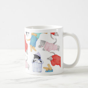 TAZA DE CAFÉ MUGARITAS BLANCAS DE GATOS