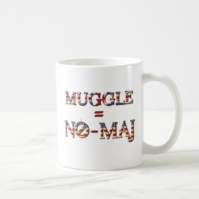 TAZA DE CAFÉ MUGGLE™ = NO-MAJ™ (Derecha)