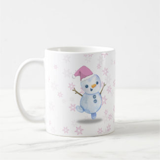 Taza De Café Mugre adorable de Snowman