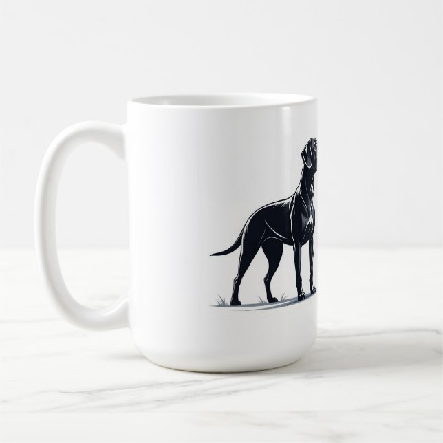 Taza De Café Mugre amante de la moda de perro (Izquierda)