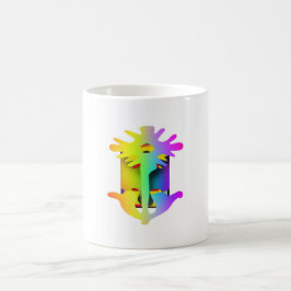 Taza De Café Mugre amarillo morado
