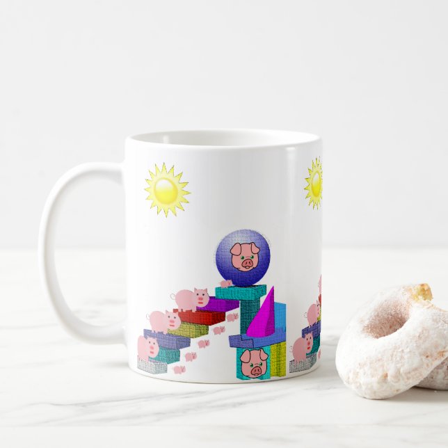 Taza De Café mugre aprendiendo a jugar (Con donut)
