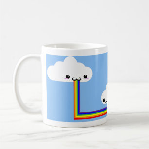 Taza De Café Mugre arcoiris en la nube