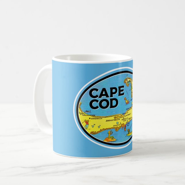 Taza De Café Mugre azul de Caod de Cabo (Anverso izquierdo)