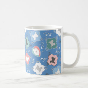 Taza De Café Mugre azul de la colección Spitz japonesa