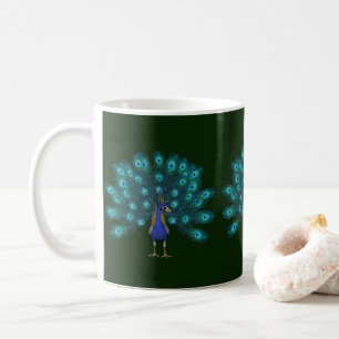 Taza De Café Mugre azul pavo real