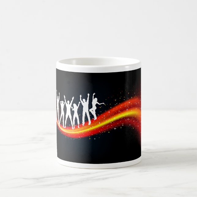 Taza De Café Mugre bailando siluetas (Subido por el creador)