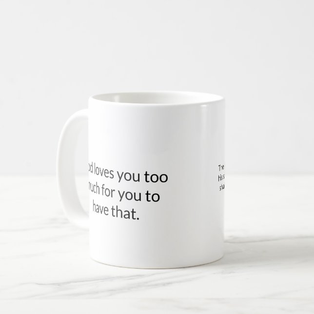 Taza De Café Mugre bíblica cristiana (Anverso izquierdo)